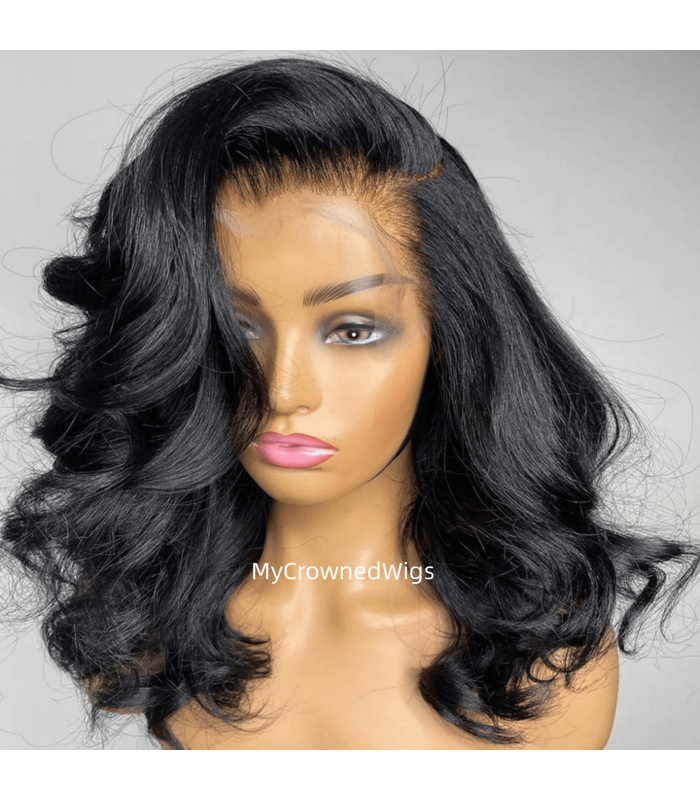 Skin Melt Body Wave Bob 13*4 HD Lace Front Wigs [HD228]