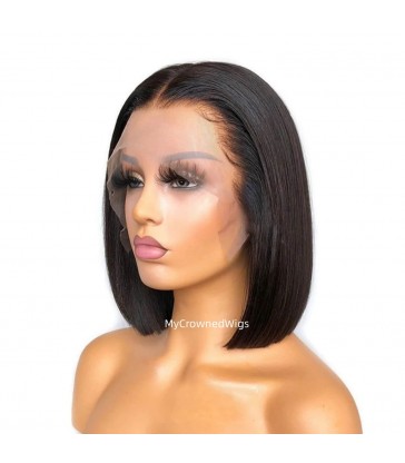 Skin Melt Middle Parting Bob 13*6 HD Lace Front Wigs [HD110]