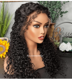 Water Wave With 4c Baby Hairs edges13x6 HD Lace Wig -【CB002】