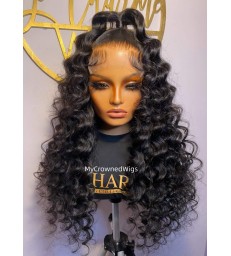 Tight Wave 5x5 HD Lace Closure Human Hair Wig -【HCW106】