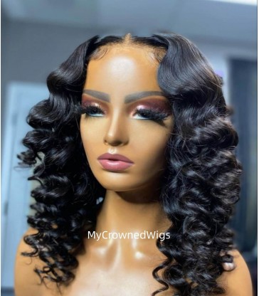 Brazilian Virgin Hair Tight Wavy 360 Lace Wig -[MCW113]