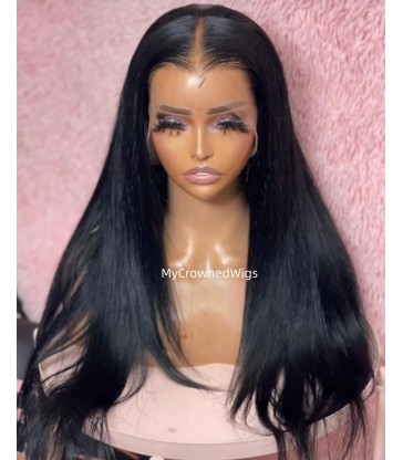 Brazilian virgin Silk Straight Glueless HD Lace wigs [HD001]