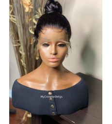 Stock Preplucked 360 Lace Wig Silk Straight Virgin Hair -【MCW363】