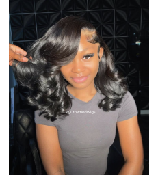 Brazilian virgin long wavy 360 wigs with pre plucked hairline--[MCWCC2]