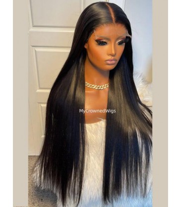 5*5 UNDETECTABLE HD LACE CLOSURE HUMAN HAIR WIG【hcw001】
