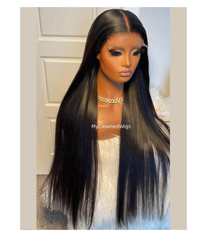 5*5 UNDETECTABLE HD LACE CLOSURE HUMAN HAIR WIG【hcw001】