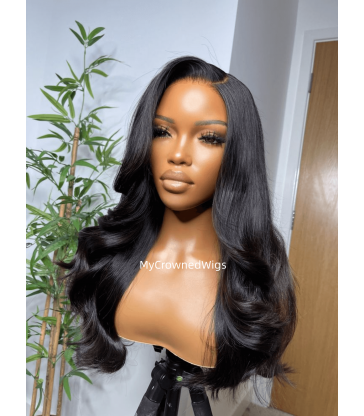 Brazilian virgin body wave 360 silk top frontal wig -[MCW367]