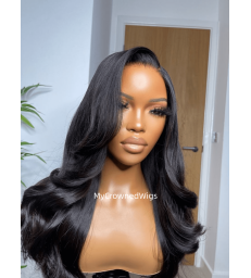 Brazilian Virgin Hair Body Wave 360 Lace Frontal Wigs -[MCW367]