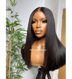 Stock Brazilian Virgin Long Straight Bob 360 Lace Wig [MCW345]