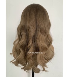 Ombre Color Wavy European Human Hair Lace Front Wig -【MCW179】