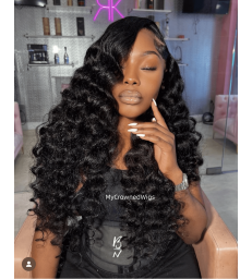 Brazilian Virgin Hair Tight Wave 360 Lace Wig -[MCW352]