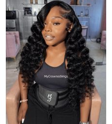 Brazilian Virgin Hair Tight Wave 360 Lace Wig--【MCW352】