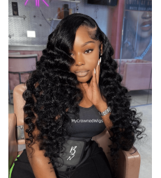 Brazilian Virgin Hair Tight Wave 360 Lace Wig -[MCW352]