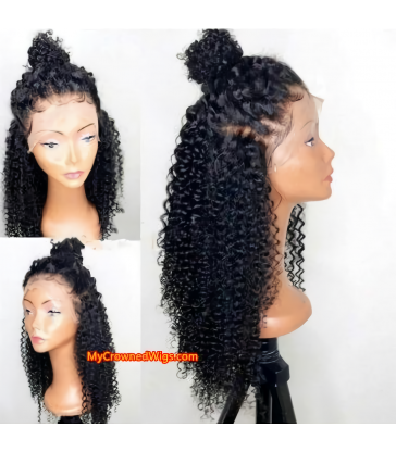 Stock Brazilian Virgin Hair Spanish Curl 360 Lace Wig -【MCW365】