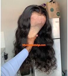 Brazilian virgin body wave lace front wig-[MCW604-1]