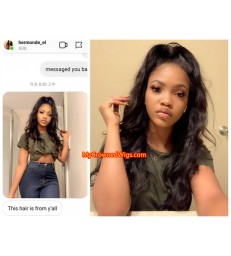 Brazilian virgin body wave lace front wig-[MCW604-1]