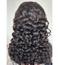【on sale】5*5 undetectable Big curls HD lace closure human hair wig【m6896】
