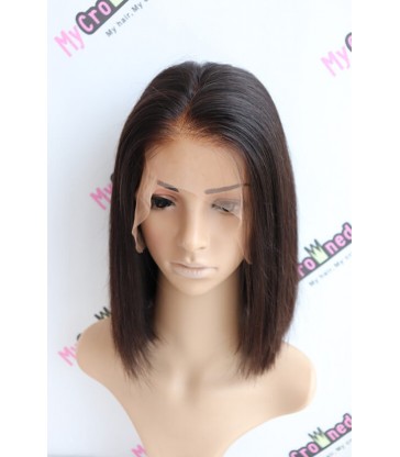Straight bob Lace Front Wig Pre-Made Fake Scalp [fs002]