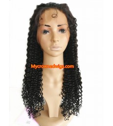 Stock Brazilian Virgin Hair Spanish Curl 360 Lace Wig -【MCW365】