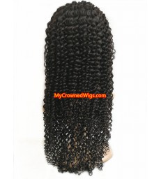 Brazilian Virgin Human Hair Spanish Curl 360 Lace Wig--【MCW365】