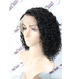 Virgin Human Hair Pre-Plucked Deep Curly Bob 360 Lace Wig--【MCW368】