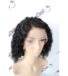 Stock Virgin Hair Deep Curly Bob 360 Lace Wig -【MCW368】