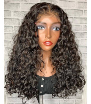 Virgin Hair Kinky Wave 13x6 Lace Front Wig--【MCW610】