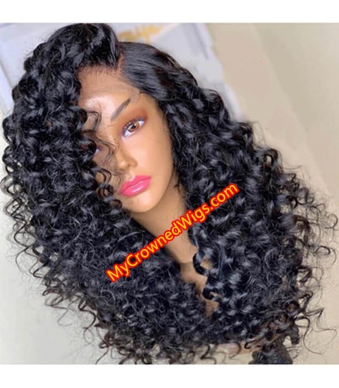 Brazilian virgin Spiral Curly 360 frontal wig -[MCW360]