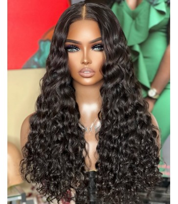 Virgin Hair Wet Wave 5*5 HD Lace Closure Wig -【HCW125】