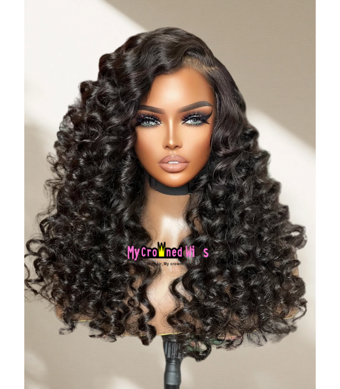 Brazilian Virgin Wand Curly 13x6 Lace Front Wig -【MCW204】