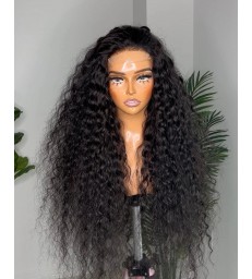 Brazilian Virgin Water Wave 5x5 HD Lace Closure Wig -【HCW124】