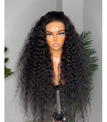 Brazilian Virgin Water Wave 5x5 HD Lace Closure Wig -【HCW124】