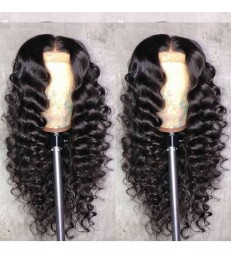 Stock Brazilian Virgin Hair Tight Wave 360 Lace Wig -【MCW352】