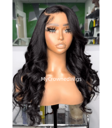 5*5 undetectable loose wave HD lace closure human hair wig【hcw009】