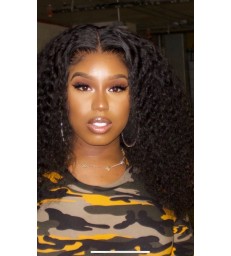 Stock Brazilian Virgin Hair Beyonce Curly 360 Frontal Wig -【MCW358】