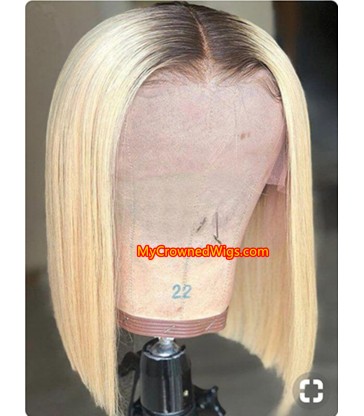 Brazilian virgin omber color summer bob lace front wig -[MCWBB3]