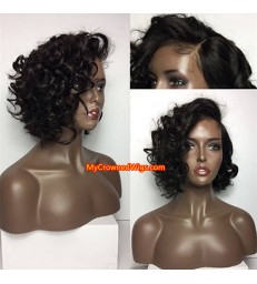 Brazilian Virgin Hair Wavy Bob 360 Lace Wig -[MCW344]