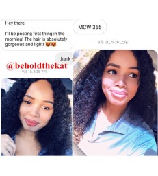 Stock Brazilian Virgin Hair Spanish Curl 360 Lace Wig -【MCW365】