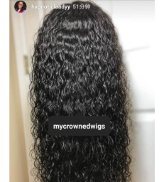 Pre plucked 360 Lace Wig Curly Wave Virgin Hair -[MCW340]