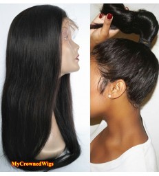Stock Preplucked 360 Lace Wig Silk Straight Virgin Hair -【MCW363】