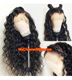 Pre Plucked 360 Lace Wigs Beach Wave Virgin Hair--[MCW351]