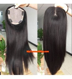 Silk top topper PU around hair [tp001]