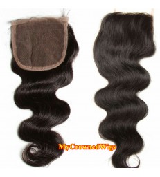 brazilian virgin body wave 4*4 lace closure--[MCW903]