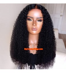 Deep curly 360 lace front human hair wig pre plucked with baby hair【MCW376】