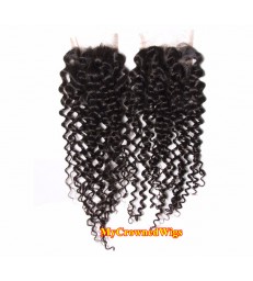 brazilian virgin curly 4*4 lace closure--[MCW904]