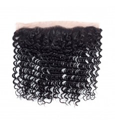 13*4 brazilian virgin deep wave lace frontal--[MCW909]