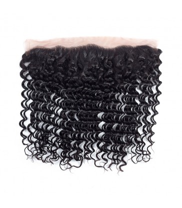 13*4 brazilian virgin deep wave lace frontal--[MCW909]