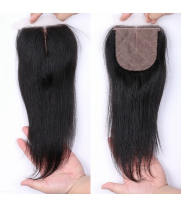 brazilian virgin silk straight silk based closure--[MCW912]