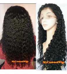 Brazilian Virgin Human Hair Wet Wave Full lace Wig -【MCW299】