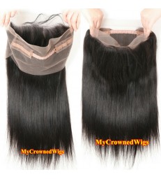 Brazilian Virgin Silky Straight 360 Lace Frontal -【MCW914】